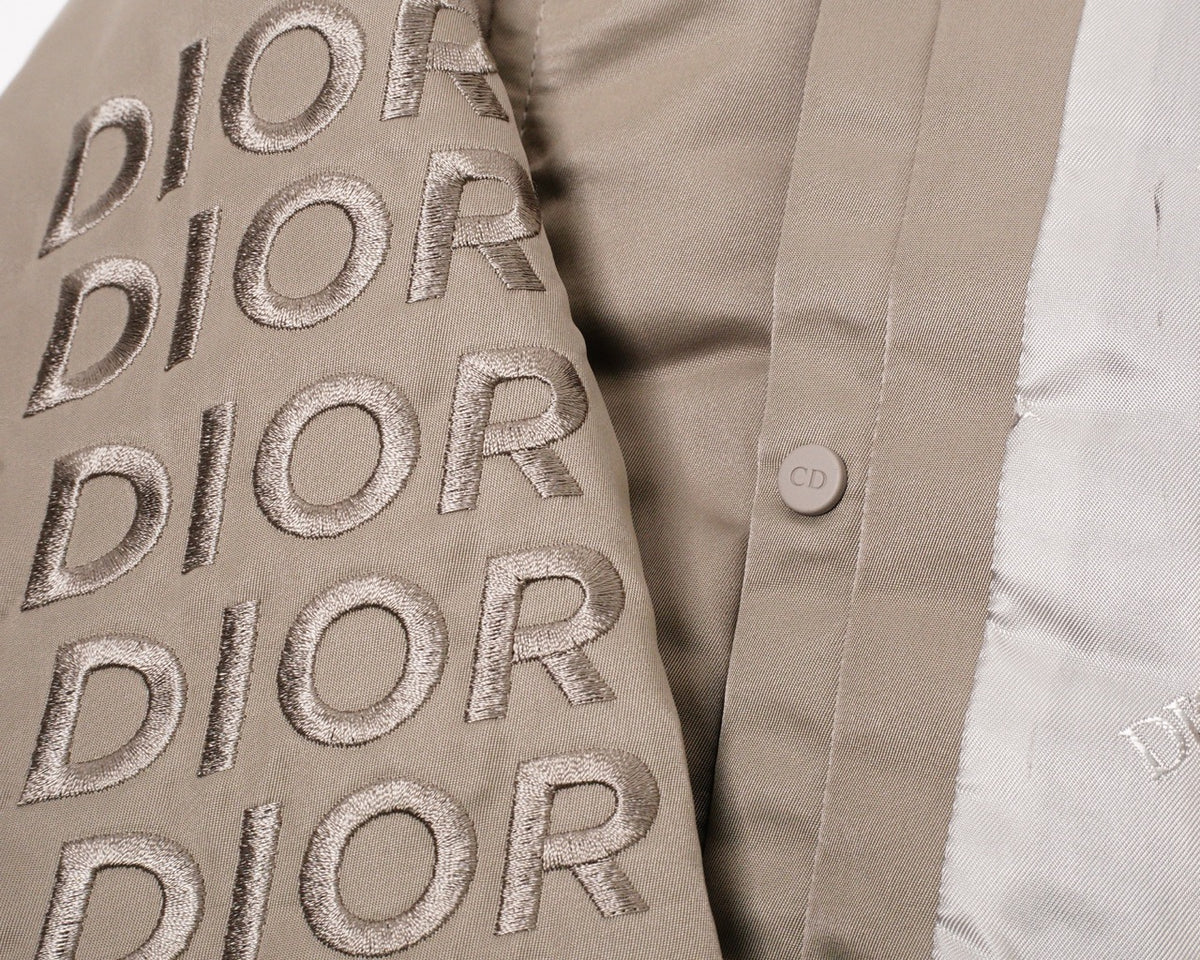 Dior 刺繡飛行夾克 軍綠色