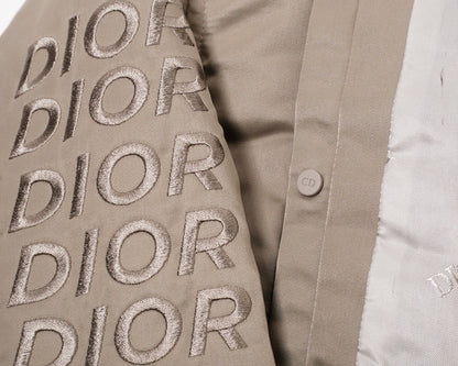 Dior 刺繡飛行夾克 軍綠色