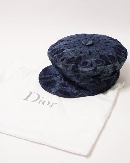 Dior 牛仔暈染報童帽 貝雷帽