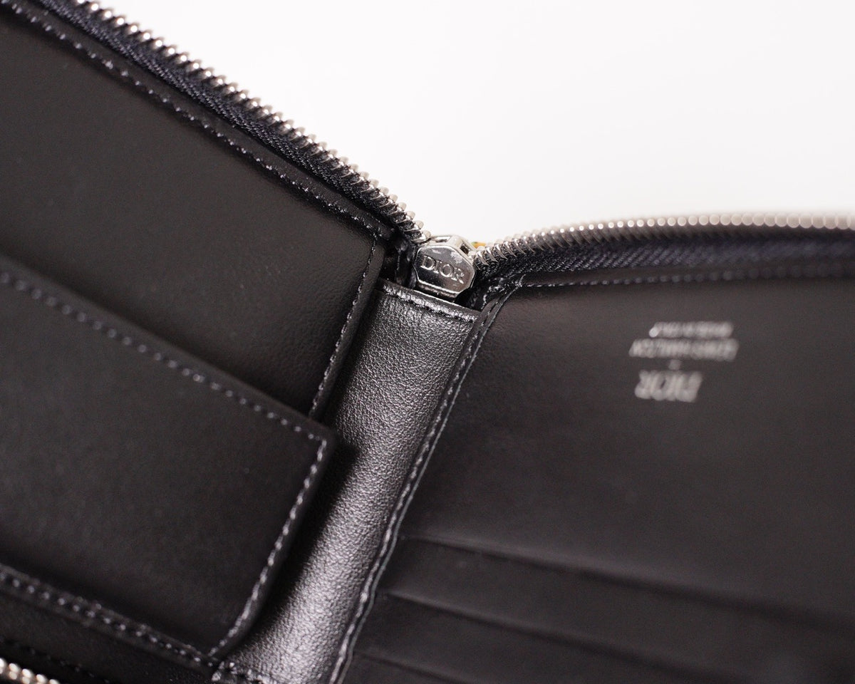 Dior & Lewis Hamilton限量聯名黑色拉鏈短夾