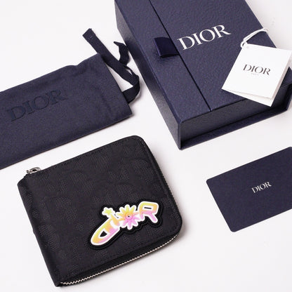 Dior & Lewis Hamilton限量聯名黑色拉鏈短夾