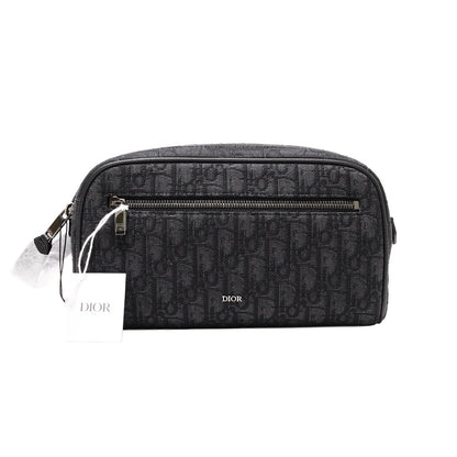 Dior Oblique 黑色盥洗包 萬用包