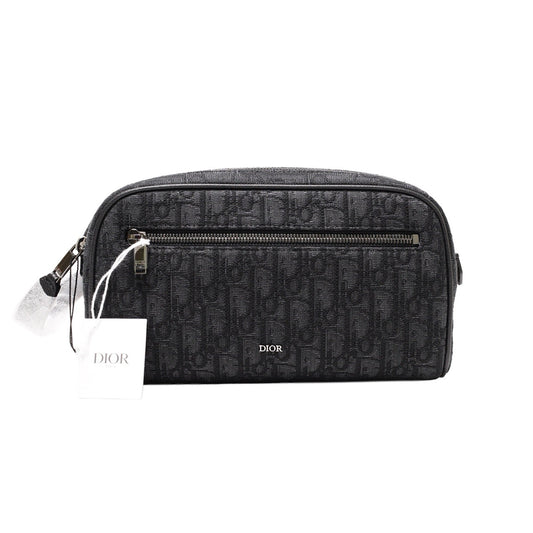 Dior Oblique 黑色盥洗包 萬用包