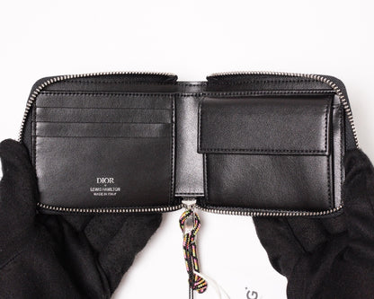 Dior & Lewis Hamilton限量聯名黑色拉鏈短夾