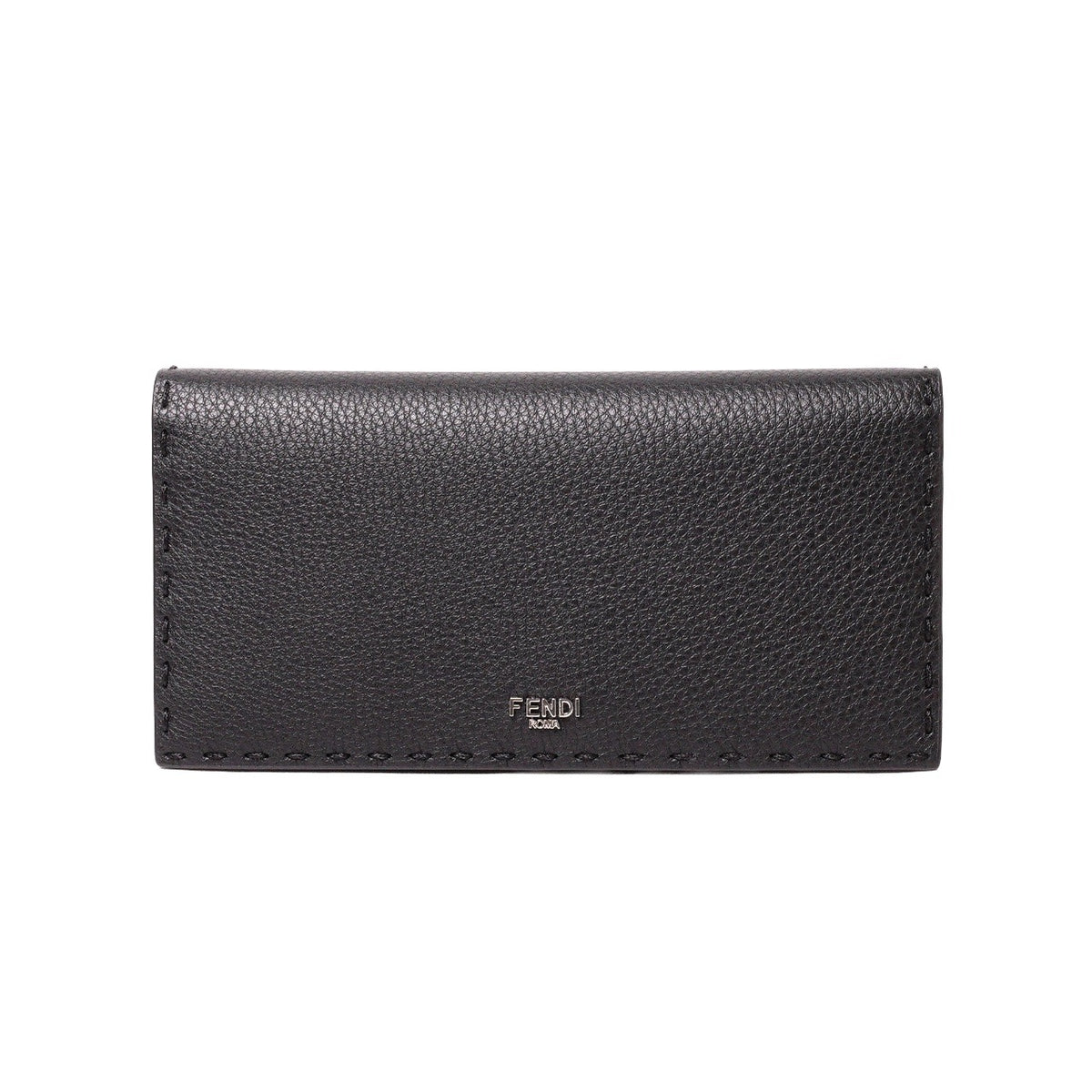 Fendi Selleria 荔枝紋小牛皮對開式長夾