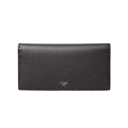 Fendi Selleria 荔枝紋小牛皮對開式長夾