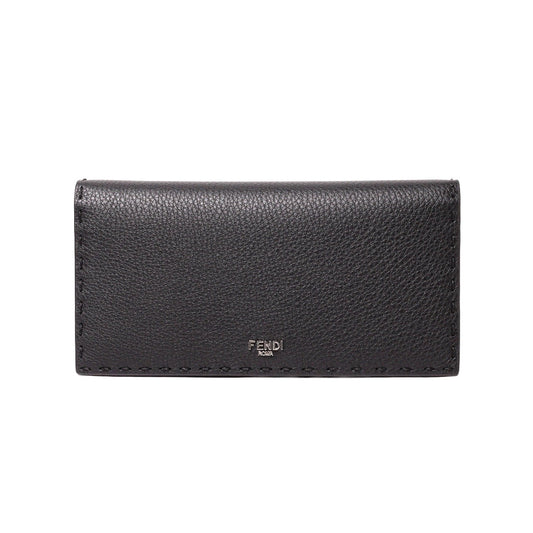 Fendi Selleria 荔枝紋小牛皮對開式長夾