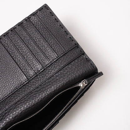 Fendi Selleria 荔枝紋小牛皮對開式長夾