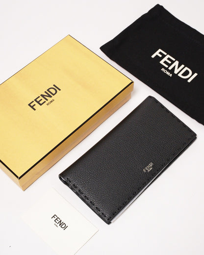 Fendi Selleria 荔枝紋小牛皮對開式長夾