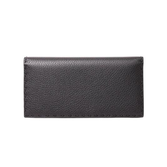 Fendi Selleria 荔枝紋小牛皮對開式長夾