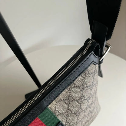 Gucci GG Supreme 老花郵差包男士款