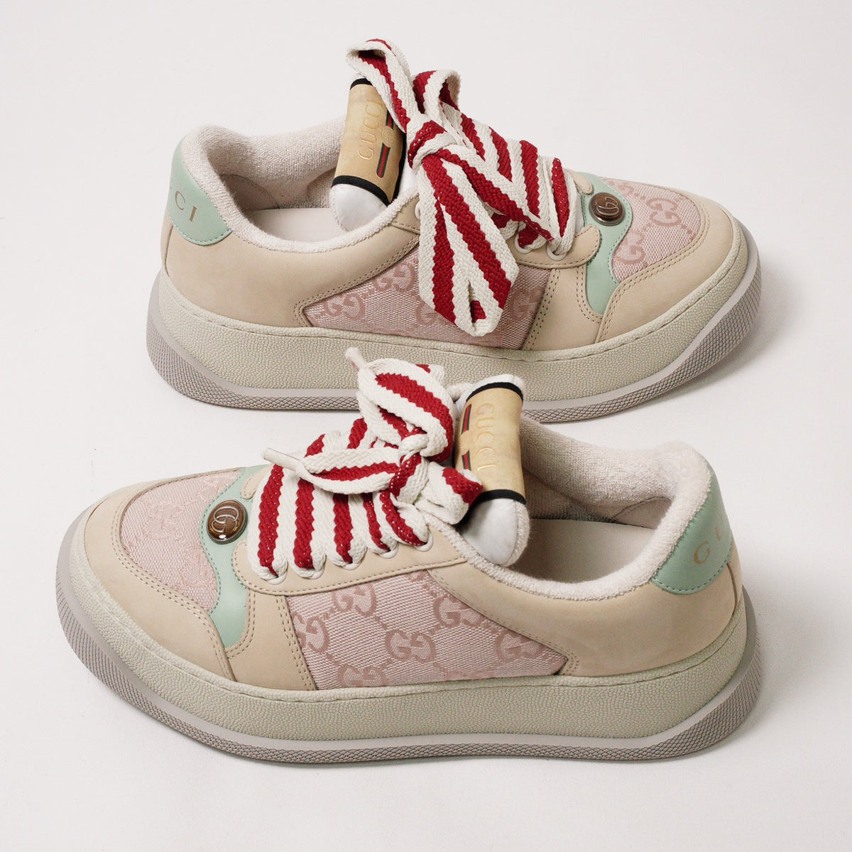 Gucci Screener 白粉胖丁鞋 EUR35.5