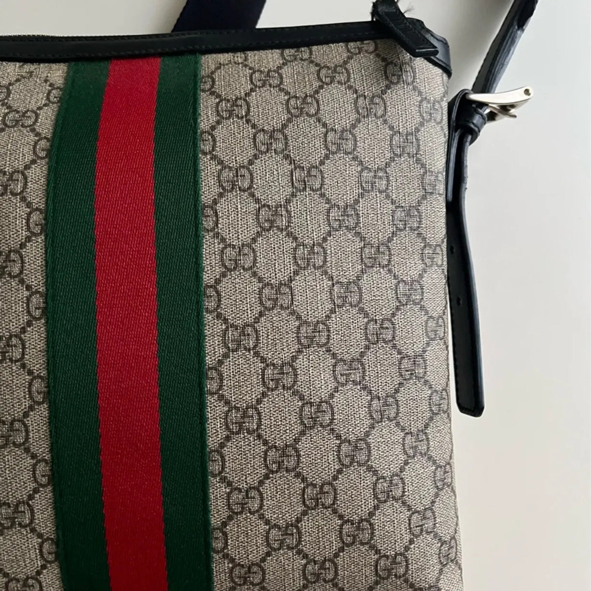 Gucci GG Supreme 老花郵差包男士款