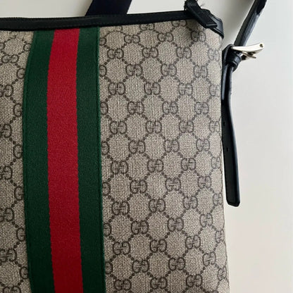 Gucci GG Supreme 老花郵差包男士款