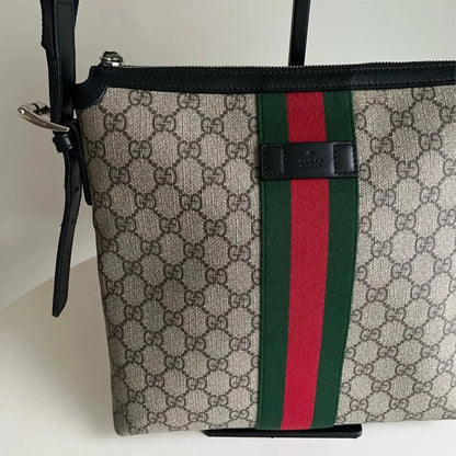 Gucci GG Supreme 老花郵差包男士款