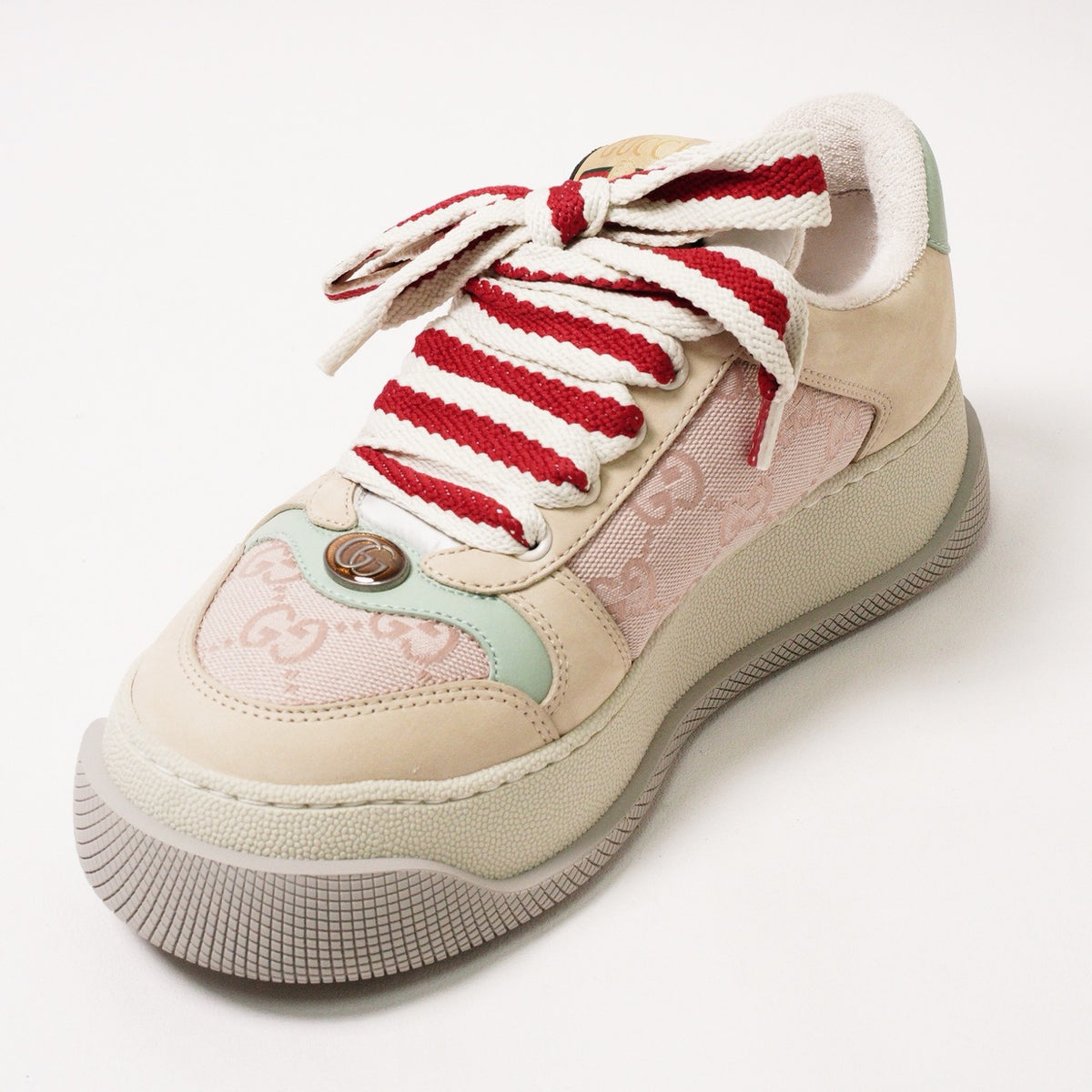 Gucci Screener 白粉胖丁鞋 EUR35.5