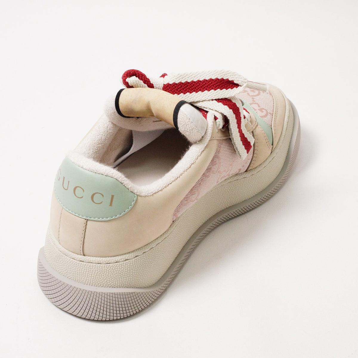 Gucci Screener 白粉胖丁鞋 EUR35.5