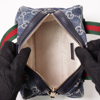 GUCCI 經典Ophidia系列 牛仔布手提肩背兩用包