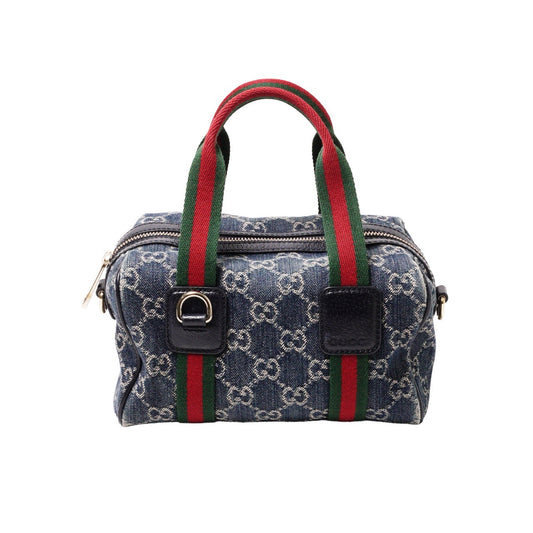 GUCCI 經典Ophidia系列 牛仔布手提肩背兩用包