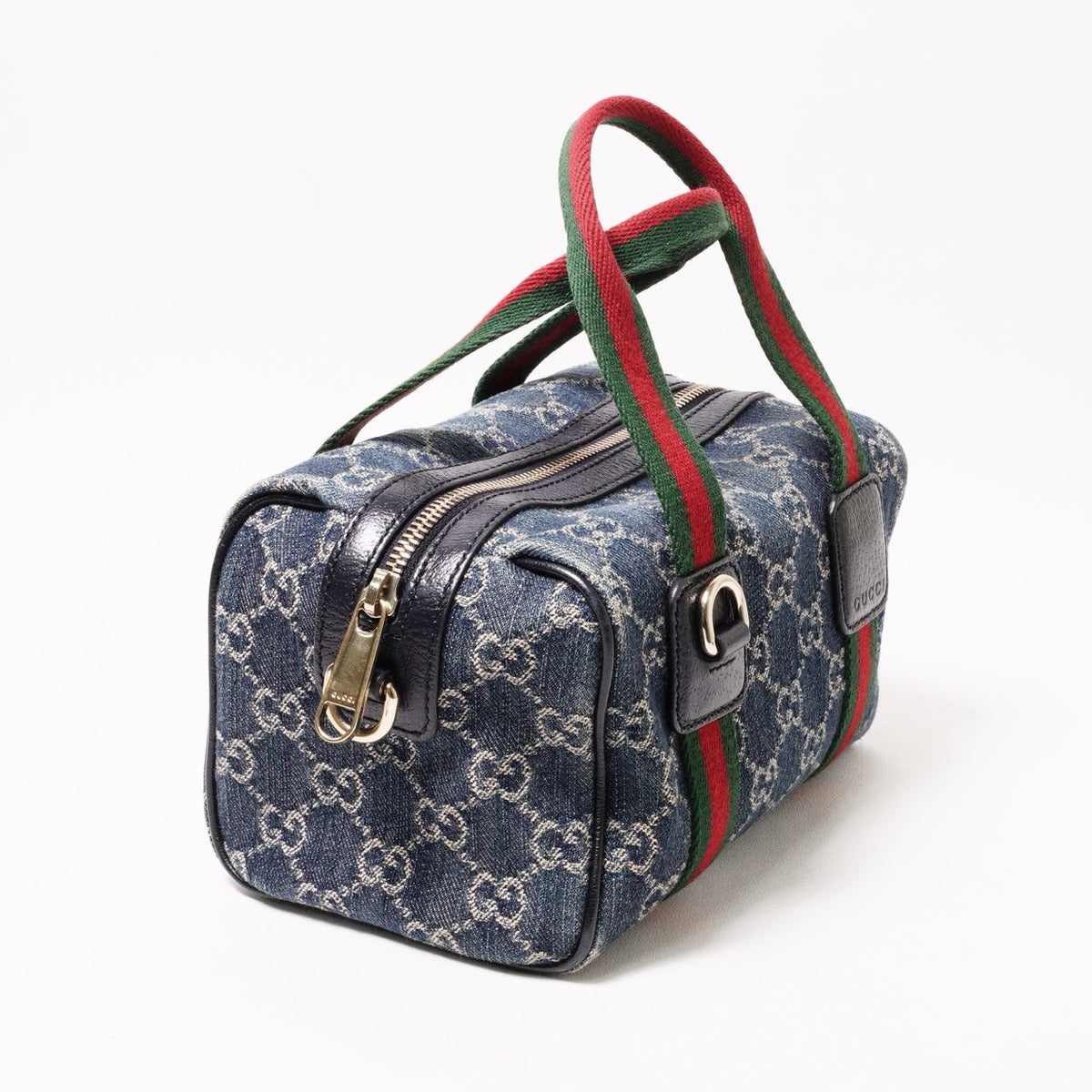 GUCCI 經典Ophidia系列 牛仔布手提肩背兩用包