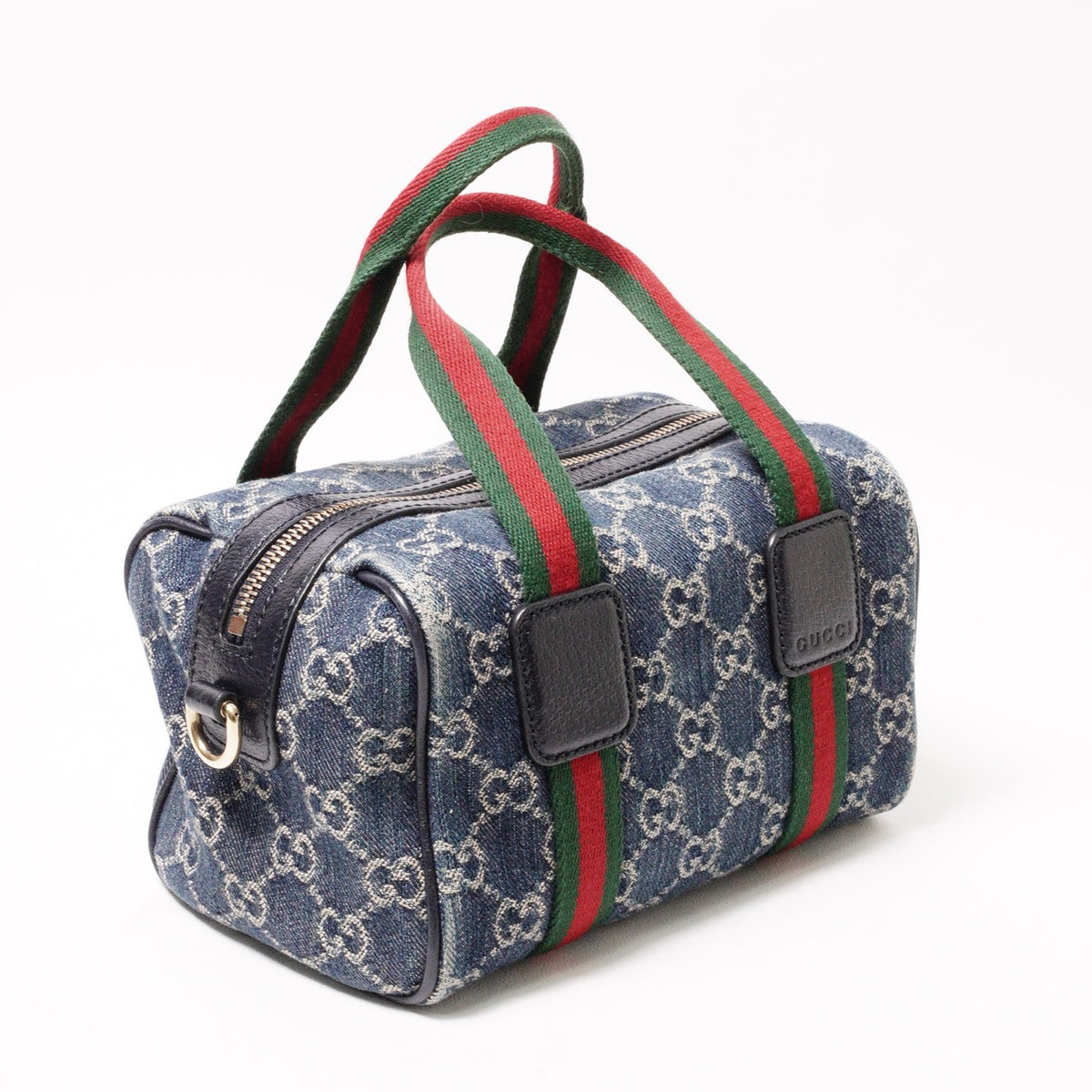 GUCCI 經典Ophidia系列 牛仔布手提肩背兩用包