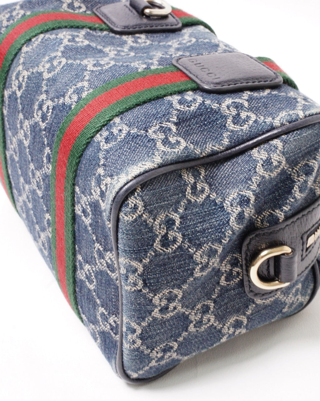 GUCCI 經典Ophidia系列 牛仔布手提肩背兩用包