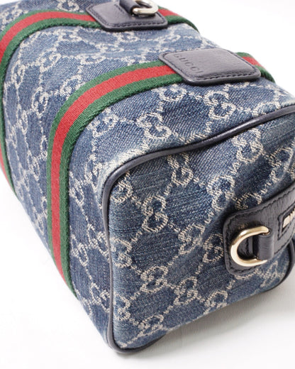 GUCCI 經典Ophidia系列 牛仔布手提肩背兩用包
