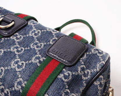 GUCCI 經典Ophidia系列 牛仔布手提肩背兩用包