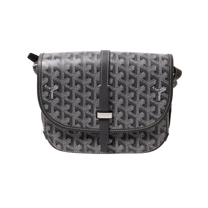 GOYARD belvedere 翻蓋馬鞍包灰色
