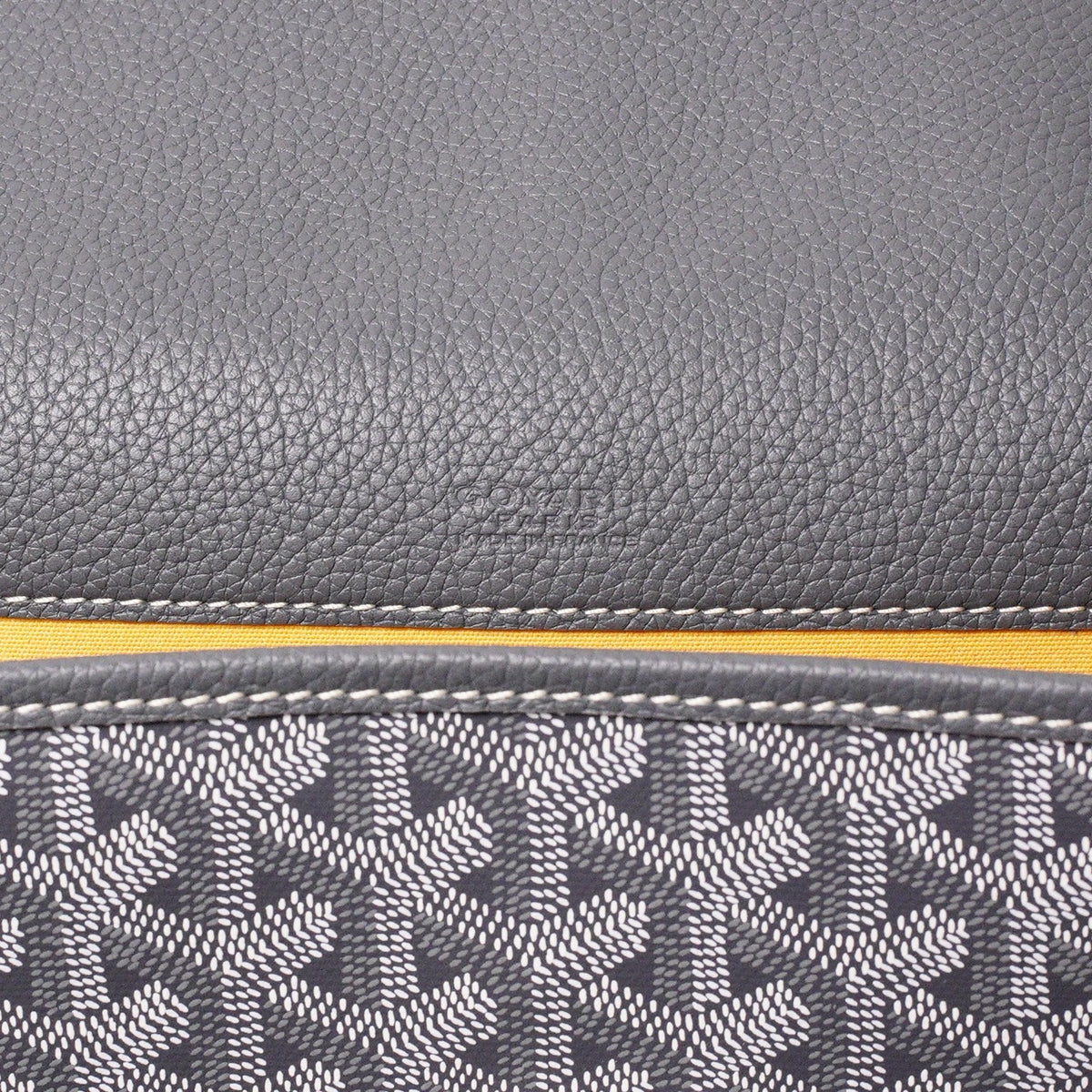GOYARD belvedere 翻蓋馬鞍包灰色