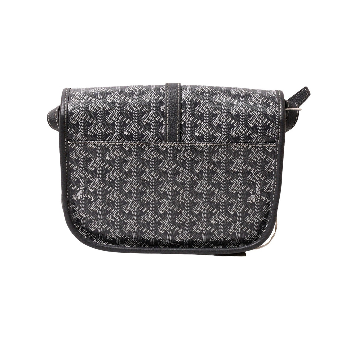 GOYARD belvedere 翻蓋馬鞍包灰色