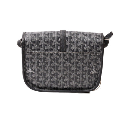 GOYARD belvedere 翻蓋馬鞍包灰色