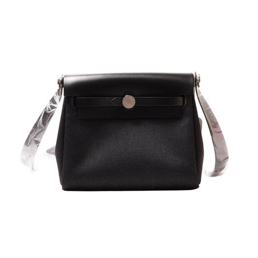 Hermès Mini Herbag Zip 20肩背包 黑色-Y刻