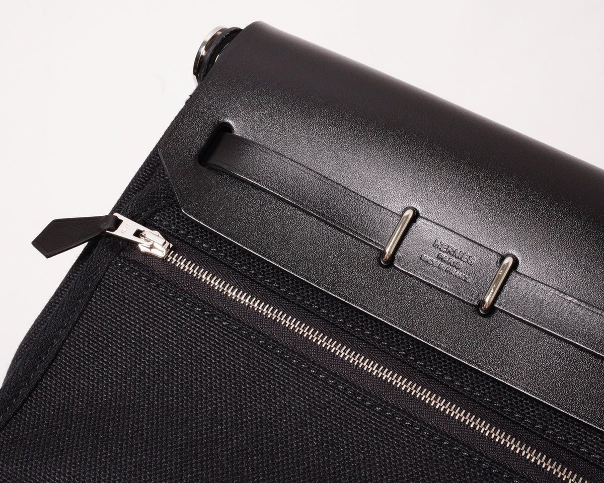 Hermès Mini Herbag Zip 20肩背包 黑色-Y刻