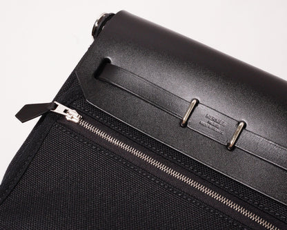Hermès Mini Herbag Zip 20肩背包 黑色-Y刻