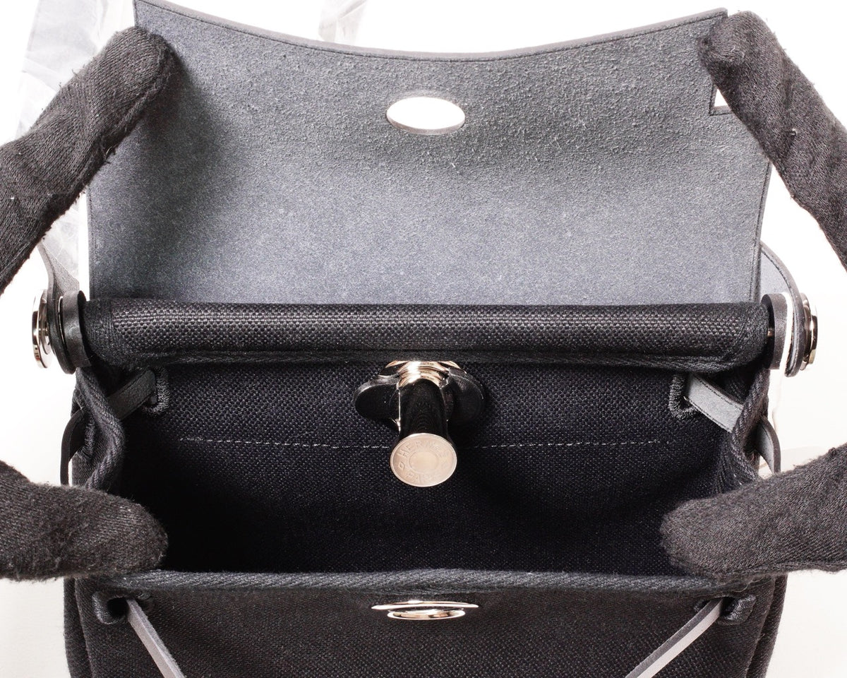 Hermès Mini Herbag Zip 20肩背包 黑色-Y刻