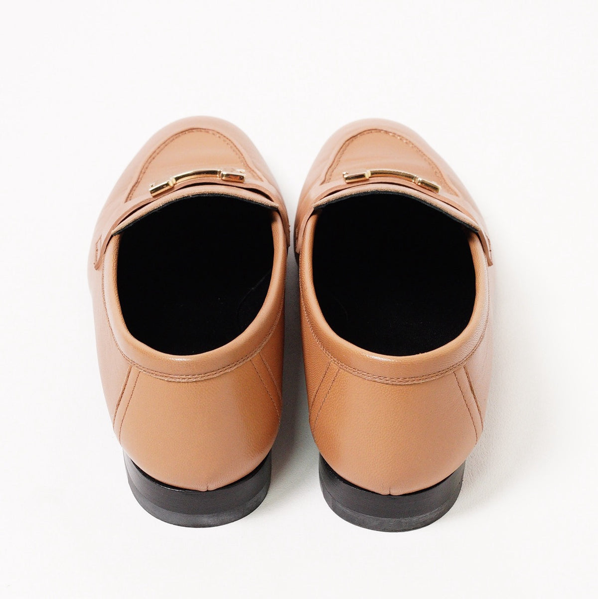 Hermès H經典樂福鞋 金棕色 EUR37