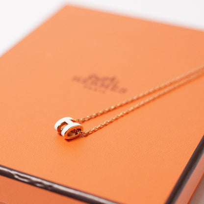 Hermès MINI POP H項鍊 白色