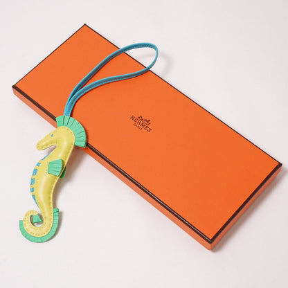 Hermes Hippo 吊飾 黃綠色