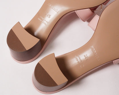 Hermès Oasis 櫻花粉色涼鞋 EUR38.5