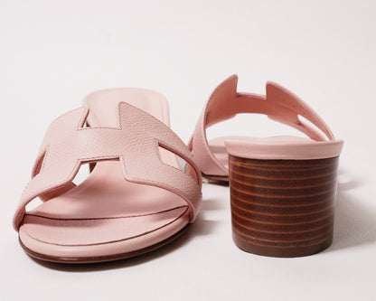 Hermès Oasis 櫻花粉色涼鞋 EUR38.5