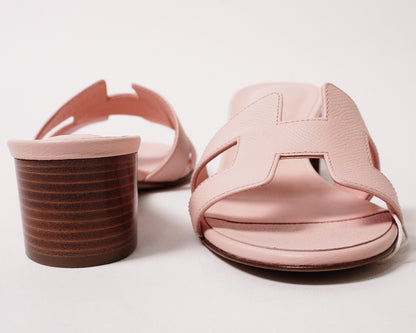 Hermès Oasis 櫻花粉色涼鞋 EUR38.5