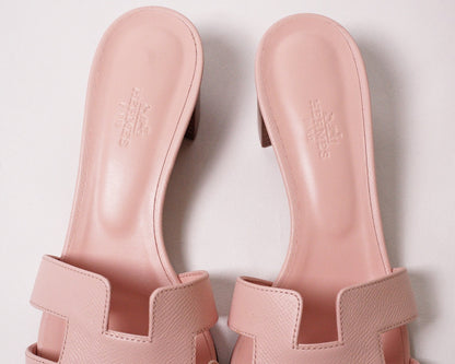 Hermès Oasis 櫻花粉色涼鞋 EUR38.5