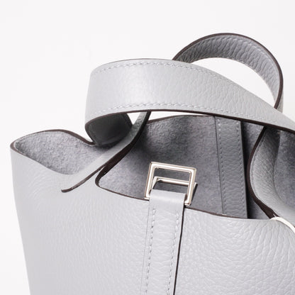 Hermès Picotin Lock 18 牛皮水桶包 木偶灰-G刻