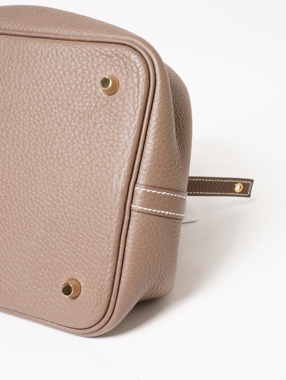 Hermès Picotin Lock 22 牛皮水桶包 大象灰-U刻