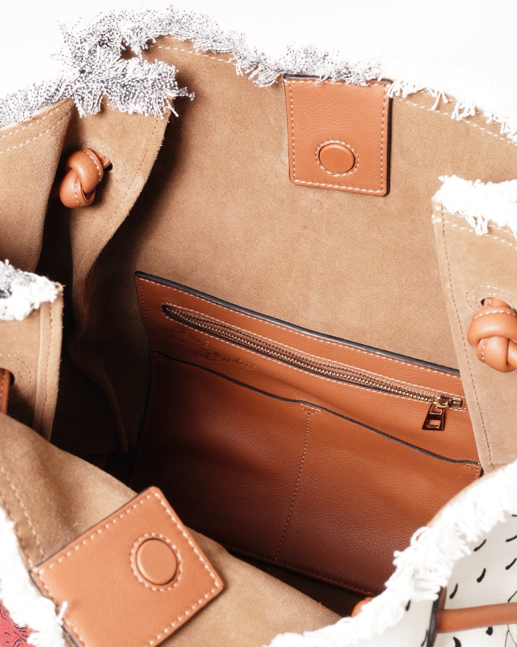 LOEWE X Paula's Ibiza 多色拼布手提包