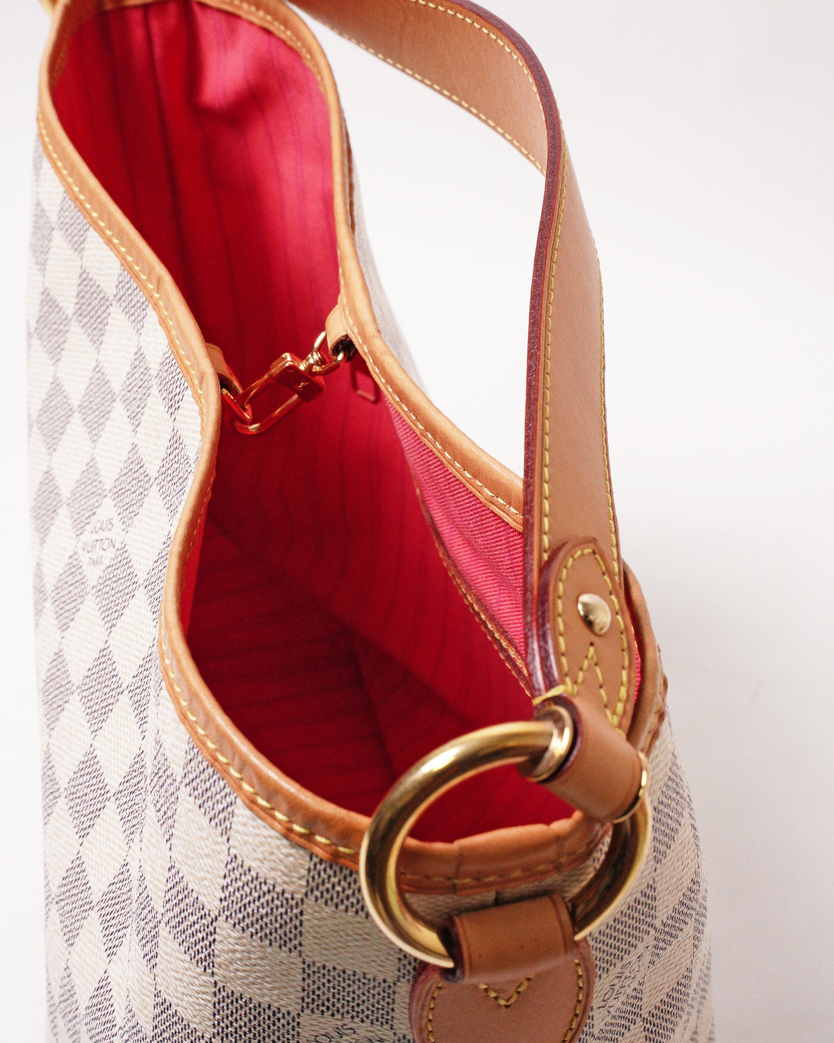 Louis Vuitton 白棋盤Damier Azur Delightful PM 單肩包