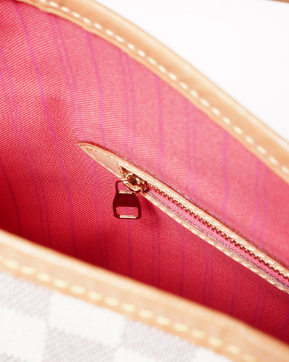 Louis Vuitton 白棋盤Damier Azur Delightful PM 單肩包