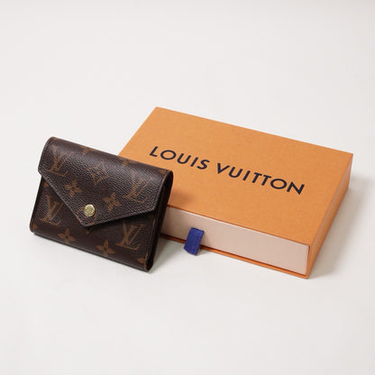 Louis Vuitton Victorine 2017年款三折短夾 棕色