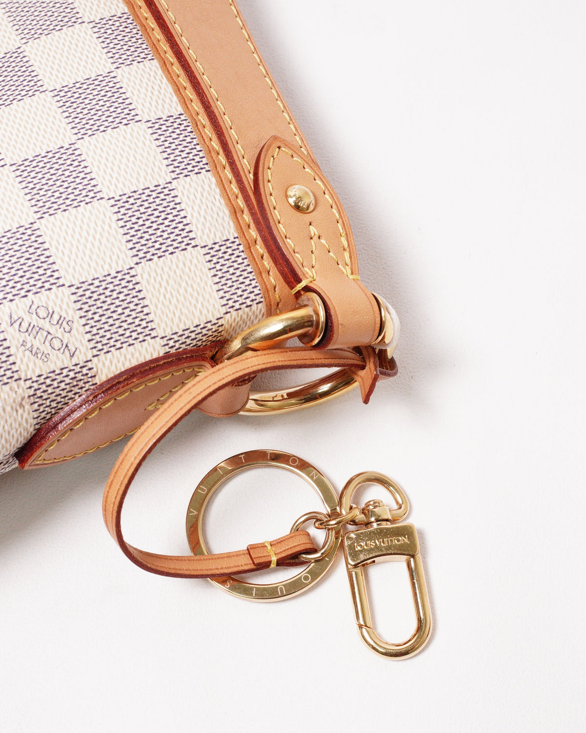 Louis Vuitton 白棋盤Damier Azur Delightful PM 單肩包